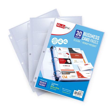 business card holder sheets
